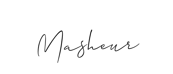 The best way (Allison_Script) to make a short signature is to pick only two or three words in your name. The name Masheur include a total of six letters. For converting this name. Masheur signature style 2 images and pictures png