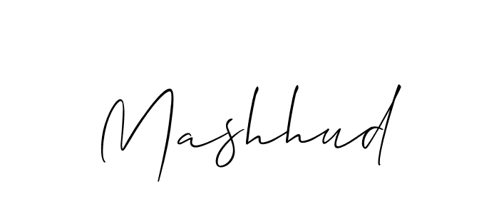 Also we have Mashhud name is the best signature style. Create professional handwritten signature collection using Allison_Script autograph style. Mashhud signature style 2 images and pictures png