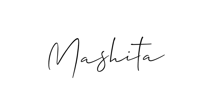 Create a beautiful signature design for name Mashita. With this signature (Allison_Script) fonts, you can make a handwritten signature for free. Mashita signature style 2 images and pictures png