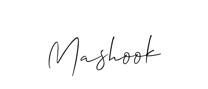 Make a beautiful signature design for name Mashook. With this signature (Allison_Script) style, you can create a handwritten signature for free. Mashook signature style 2 images and pictures png