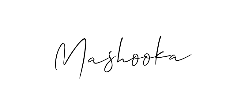 Make a short Mashooka signature style. Manage your documents anywhere anytime using Allison_Script. Create and add eSignatures, submit forms, share and send files easily. Mashooka signature style 2 images and pictures png