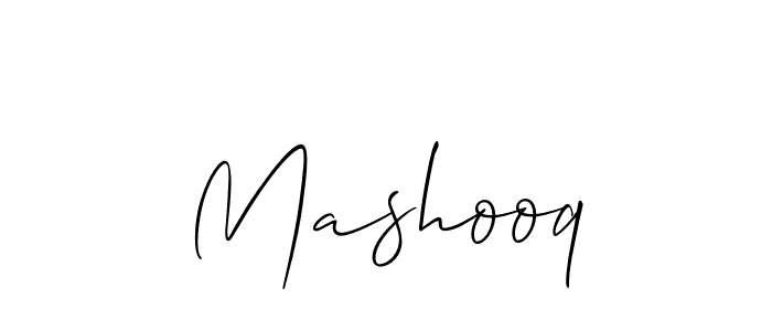 Create a beautiful signature design for name Mashooq. With this signature (Allison_Script) fonts, you can make a handwritten signature for free. Mashooq signature style 2 images and pictures png