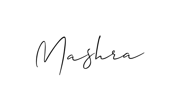 How to make Mashra signature? Allison_Script is a professional autograph style. Create handwritten signature for Mashra name. Mashra signature style 2 images and pictures png