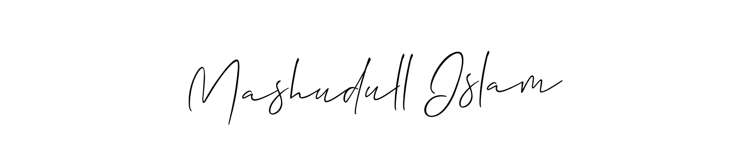 if you are searching for the best signature style for your name Mashudull Islam. so please give up your signature search. here we have designed multiple signature styles  using Allison_Script. Mashudull Islam signature style 2 images and pictures png