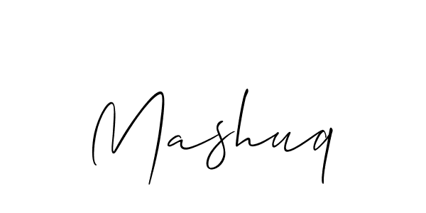 The best way (Allison_Script) to make a short signature is to pick only two or three words in your name. The name Mashuq include a total of six letters. For converting this name. Mashuq signature style 2 images and pictures png