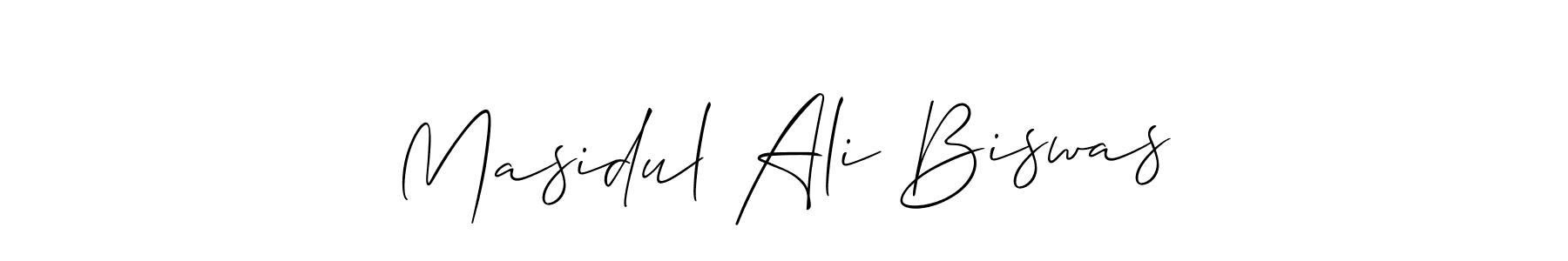 You should practise on your own different ways (Allison_Script) to write your name (Masidul Ali Biswas) in signature. don't let someone else do it for you. Masidul Ali Biswas signature style 2 images and pictures png
