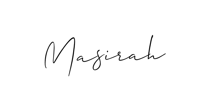 How to make Masirah signature? Allison_Script is a professional autograph style. Create handwritten signature for Masirah name. Masirah signature style 2 images and pictures png