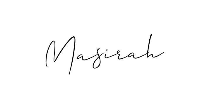 if you are searching for the best signature style for your name Masirah. so please give up your signature search. here we have designed multiple signature styles  using Allison_Script. Masirah signature style 2 images and pictures png