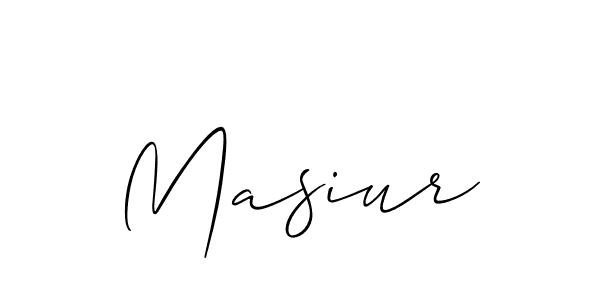 Create a beautiful signature design for name Masiur. With this signature (Allison_Script) fonts, you can make a handwritten signature for free. Masiur signature style 2 images and pictures png