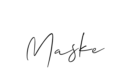 if you are searching for the best signature style for your name Maske. so please give up your signature search. here we have designed multiple signature styles  using Allison_Script. Maske signature style 2 images and pictures png