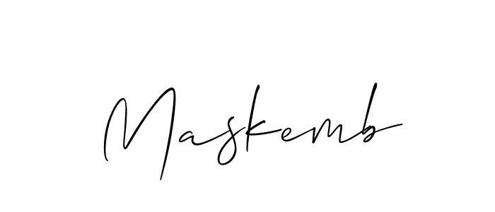 Make a short Maskemb signature style. Manage your documents anywhere anytime using Allison_Script. Create and add eSignatures, submit forms, share and send files easily. Maskemb signature style 2 images and pictures png