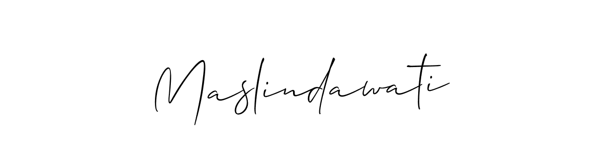 You should practise on your own different ways (Allison_Script) to write your name (Maslindawati) in signature. don't let someone else do it for you. Maslindawati signature style 2 images and pictures png