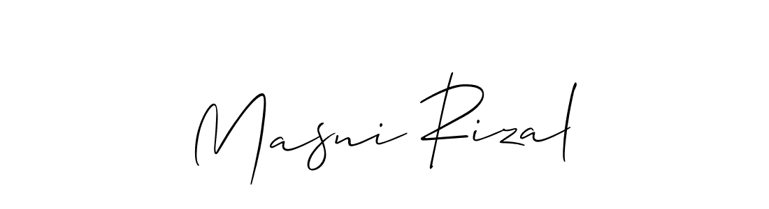 Similarly Allison_Script is the best handwritten signature design. Signature creator online .You can use it as an online autograph creator for name Masni Rizal. Masni Rizal signature style 2 images and pictures png