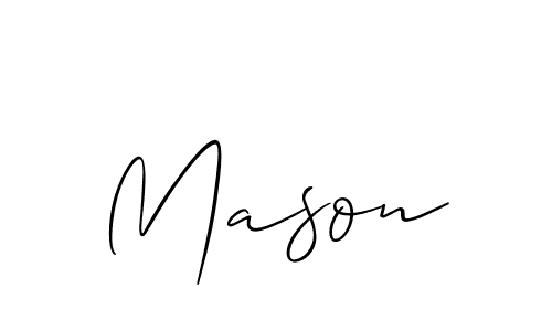 You should practise on your own different ways (Allison_Script) to write your name (Mason) in signature. don't let someone else do it for you. Mason signature style 2 images and pictures png