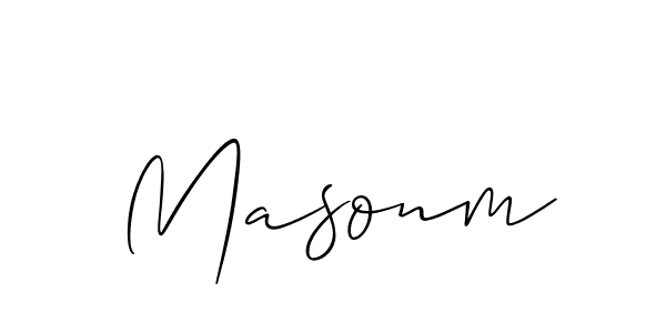 Also we have Masonm name is the best signature style. Create professional handwritten signature collection using Allison_Script autograph style. Masonm signature style 2 images and pictures png