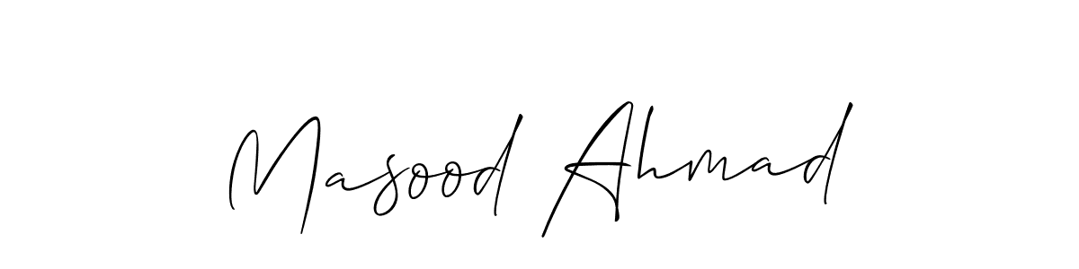 if you are searching for the best signature style for your name Masood Ahmad. so please give up your signature search. here we have designed multiple signature styles  using Allison_Script. Masood Ahmad signature style 2 images and pictures png