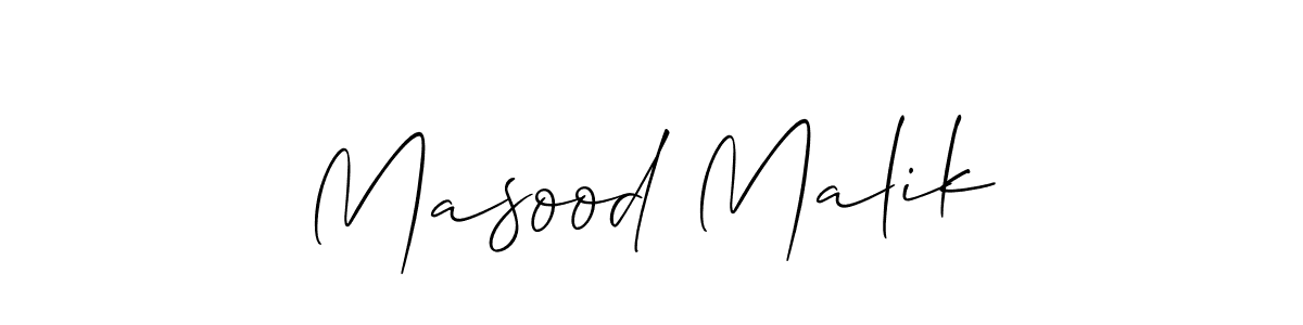 Masood Malik stylish signature style. Best Handwritten Sign (Allison_Script) for my name. Handwritten Signature Collection Ideas for my name Masood Malik. Masood Malik signature style 2 images and pictures png