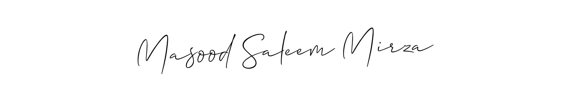 You can use this online signature creator to create a handwritten signature for the name Masood Saleem Mirza. This is the best online autograph maker. Masood Saleem Mirza signature style 2 images and pictures png