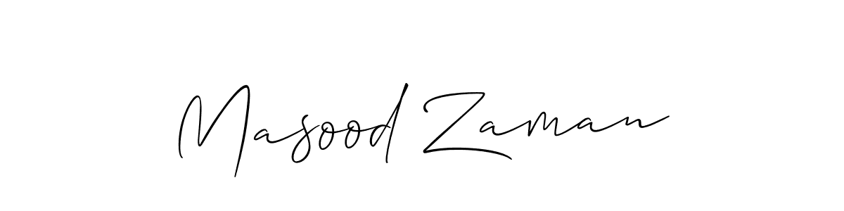 It looks lik you need a new signature style for name Masood Zaman. Design unique handwritten (Allison_Script) signature with our free signature maker in just a few clicks. Masood Zaman signature style 2 images and pictures png