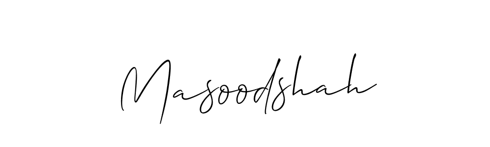 Make a beautiful signature design for name Masoodshah. With this signature (Allison_Script) style, you can create a handwritten signature for free. Masoodshah signature style 2 images and pictures png