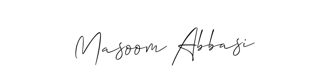 Make a beautiful signature design for name Masoom Abbasi. Use this online signature maker to create a handwritten signature for free. Masoom Abbasi signature style 2 images and pictures png
