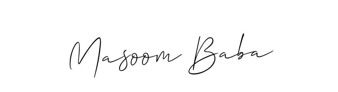 Make a beautiful signature design for name Masoom Baba. Use this online signature maker to create a handwritten signature for free. Masoom Baba signature style 2 images and pictures png