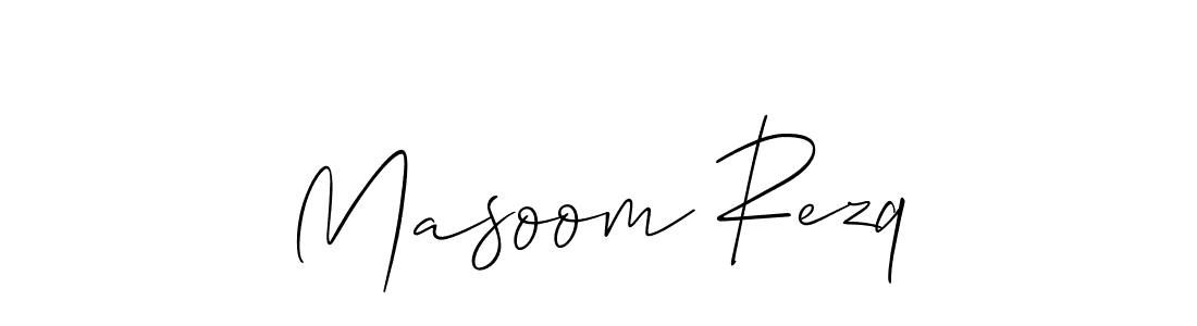 Best and Professional Signature Style for Masoom Rezq. Allison_Script Best Signature Style Collection. Masoom Rezq signature style 2 images and pictures png