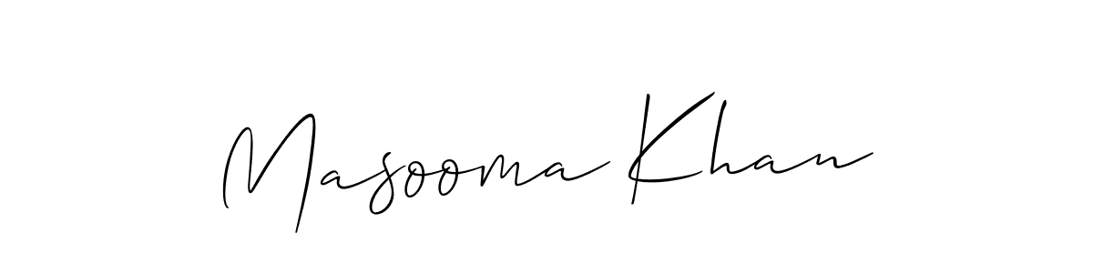 Masooma Khan stylish signature style. Best Handwritten Sign (Allison_Script) for my name. Handwritten Signature Collection Ideas for my name Masooma Khan. Masooma Khan signature style 2 images and pictures png