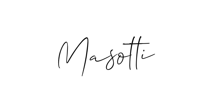 Masotti stylish signature style. Best Handwritten Sign (Allison_Script) for my name. Handwritten Signature Collection Ideas for my name Masotti. Masotti signature style 2 images and pictures png