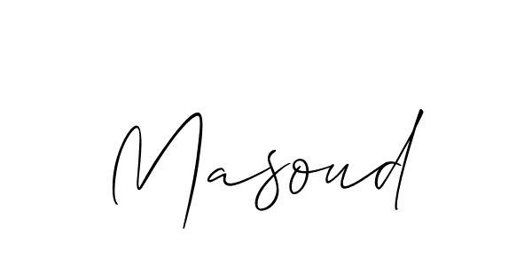 Masoud stylish signature style. Best Handwritten Sign (Allison_Script) for my name. Handwritten Signature Collection Ideas for my name Masoud. Masoud signature style 2 images and pictures png