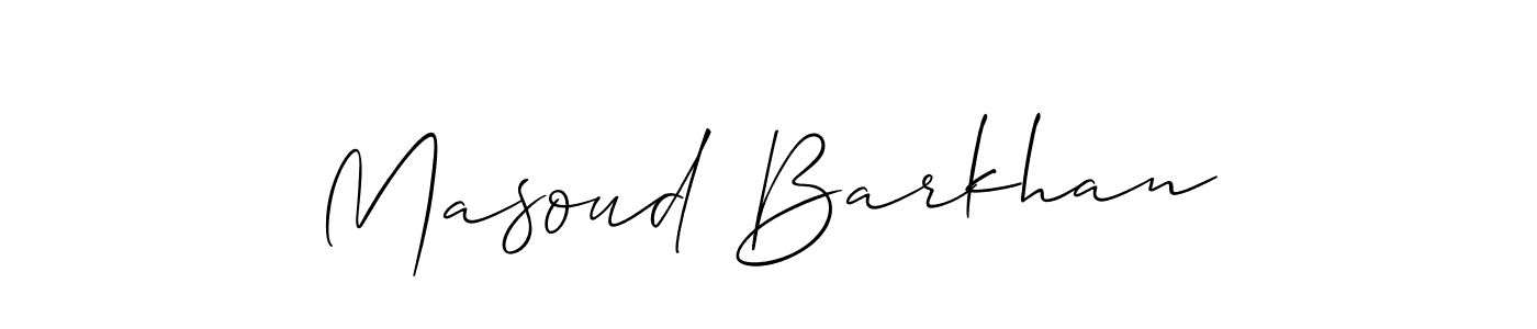 The best way (Allison_Script) to make a short signature is to pick only two or three words in your name. The name Masoud Barkhan include a total of six letters. For converting this name. Masoud Barkhan signature style 2 images and pictures png