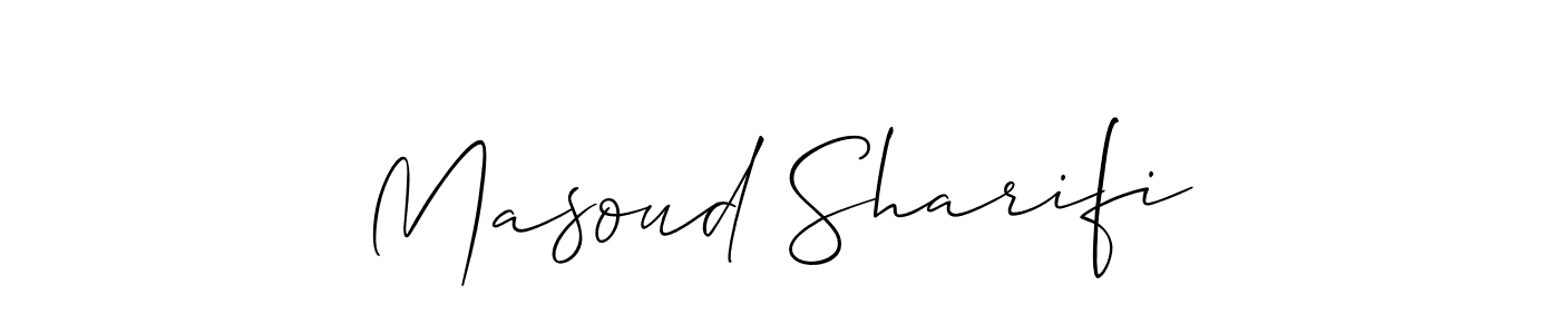 Also we have Masoud Sharifi name is the best signature style. Create professional handwritten signature collection using Allison_Script autograph style. Masoud Sharifi signature style 2 images and pictures png