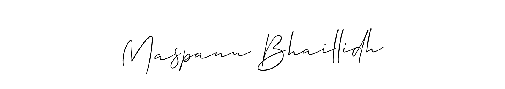 Make a beautiful signature design for name Maspann Bhaillidh. Use this online signature maker to create a handwritten signature for free. Maspann Bhaillidh signature style 2 images and pictures png