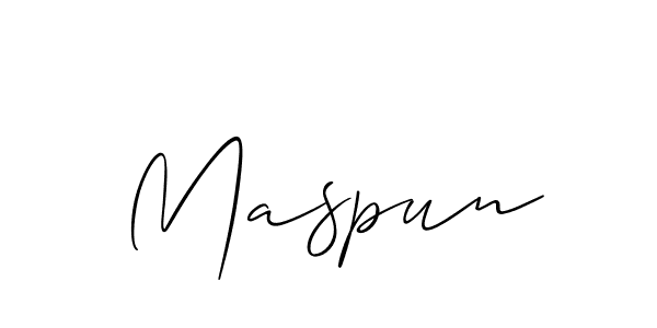 Best and Professional Signature Style for Maspun. Allison_Script Best Signature Style Collection. Maspun signature style 2 images and pictures png