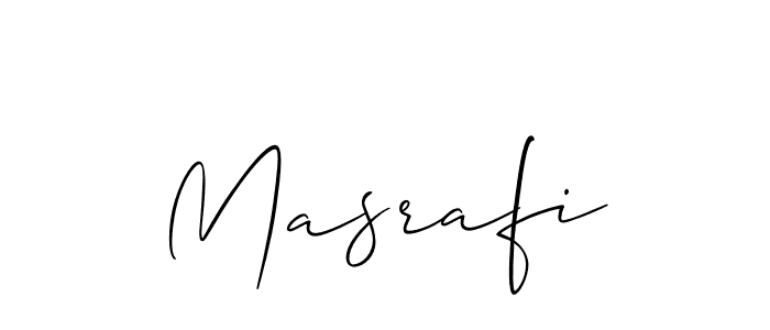 Masrafi stylish signature style. Best Handwritten Sign (Allison_Script) for my name. Handwritten Signature Collection Ideas for my name Masrafi. Masrafi signature style 2 images and pictures png