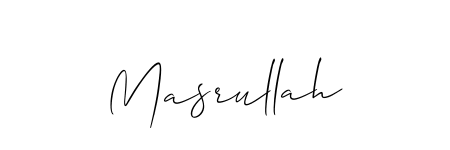 Make a beautiful signature design for name Masrullah. Use this online signature maker to create a handwritten signature for free. Masrullah signature style 2 images and pictures png