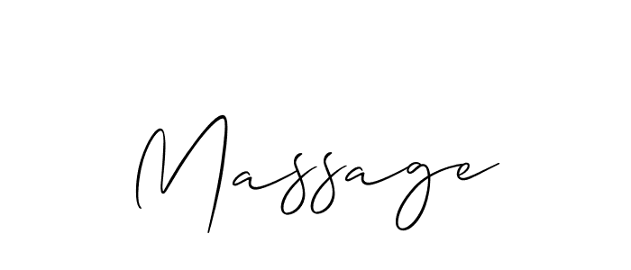 Create a beautiful signature design for name Massage. With this signature (Allison_Script) fonts, you can make a handwritten signature for free. Massage signature style 2 images and pictures png