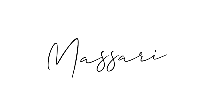 You should practise on your own different ways (Allison_Script) to write your name (Massari) in signature. don't let someone else do it for you. Massari signature style 2 images and pictures png