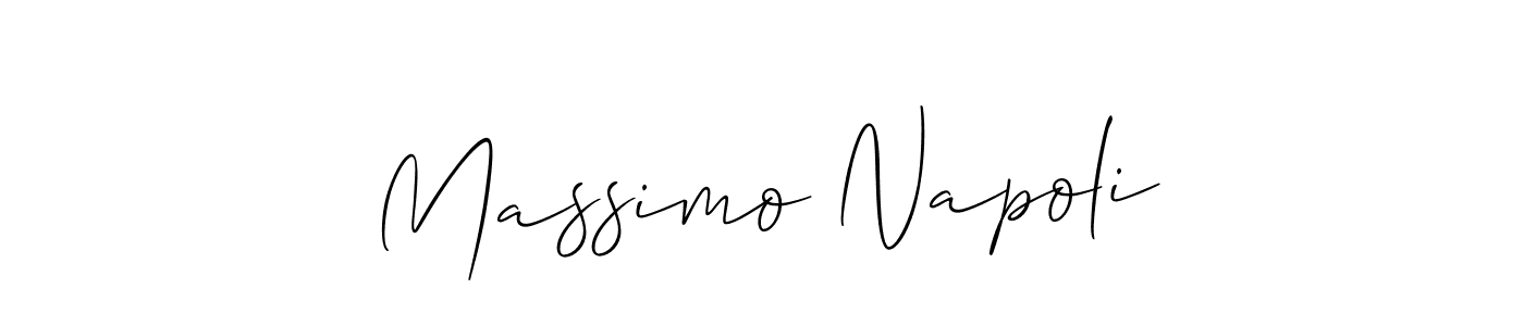 How to Draw Massimo Napoli signature style? Allison_Script is a latest design signature styles for name Massimo Napoli. Massimo Napoli signature style 2 images and pictures png