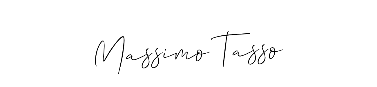 Massimo Tasso stylish signature style. Best Handwritten Sign (Allison_Script) for my name. Handwritten Signature Collection Ideas for my name Massimo Tasso. Massimo Tasso signature style 2 images and pictures png