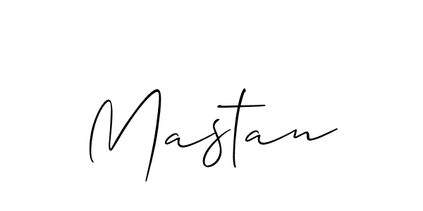 How to make Mastan signature? Allison_Script is a professional autograph style. Create handwritten signature for Mastan name. Mastan signature style 2 images and pictures png