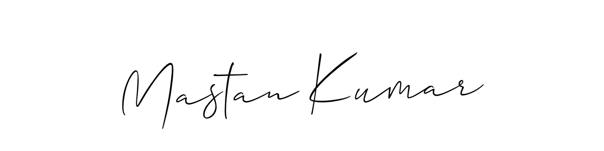 Create a beautiful signature design for name Mastan Kumar. With this signature (Allison_Script) fonts, you can make a handwritten signature for free. Mastan Kumar signature style 2 images and pictures png