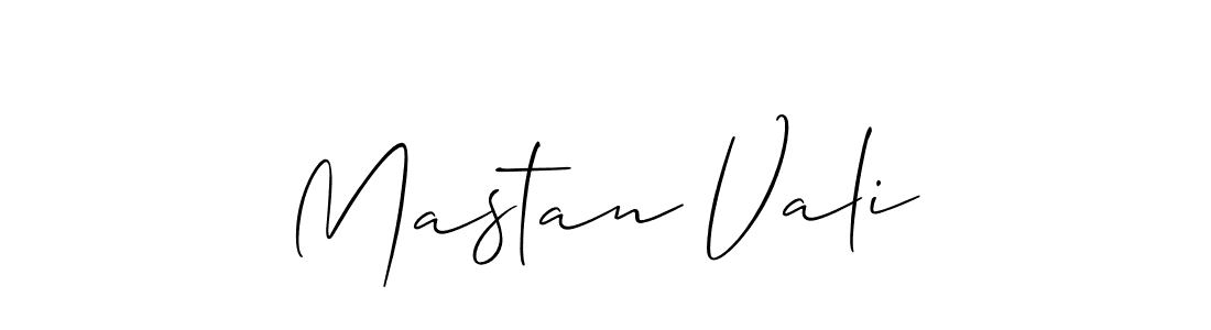 Use a signature maker to create a handwritten signature online. With this signature software, you can design (Allison_Script) your own signature for name Mastan Vali. Mastan Vali signature style 2 images and pictures png