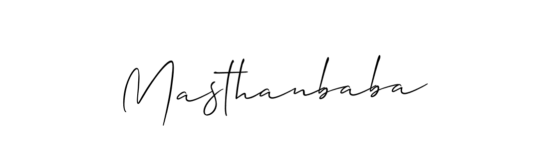 How to make Masthanbaba name signature. Use Allison_Script style for creating short signs online. This is the latest handwritten sign. Masthanbaba signature style 2 images and pictures png