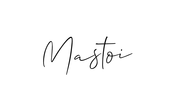 How to make Mastoi name signature. Use Allison_Script style for creating short signs online. This is the latest handwritten sign. Mastoi signature style 2 images and pictures png