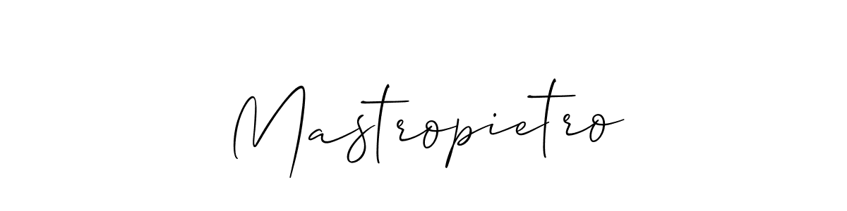 Allison_Script is a professional signature style that is perfect for those who want to add a touch of class to their signature. It is also a great choice for those who want to make their signature more unique. Get Mastropietro name to fancy signature for free. Mastropietro signature style 2 images and pictures png
