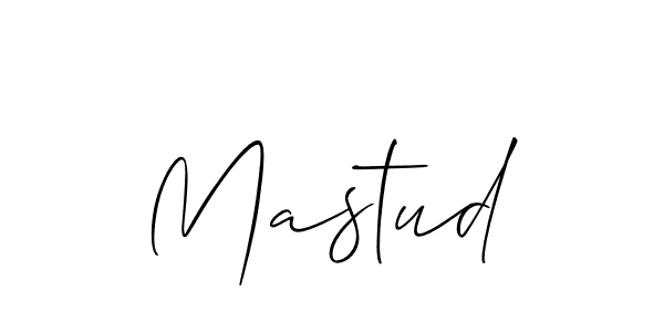 Create a beautiful signature design for name Mastud. With this signature (Allison_Script) fonts, you can make a handwritten signature for free. Mastud signature style 2 images and pictures png