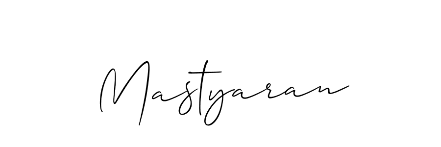 Design your own signature with our free online signature maker. With this signature software, you can create a handwritten (Allison_Script) signature for name Mastyaran. Mastyaran signature style 2 images and pictures png
