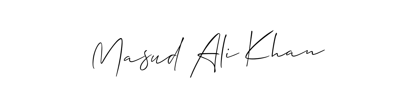 Masud Ali Khan stylish signature style. Best Handwritten Sign (Allison_Script) for my name. Handwritten Signature Collection Ideas for my name Masud Ali Khan. Masud Ali Khan signature style 2 images and pictures png