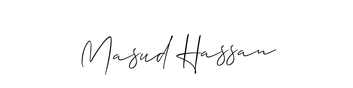 Make a beautiful signature design for name Masud Hassan. With this signature (Allison_Script) style, you can create a handwritten signature for free. Masud Hassan signature style 2 images and pictures png